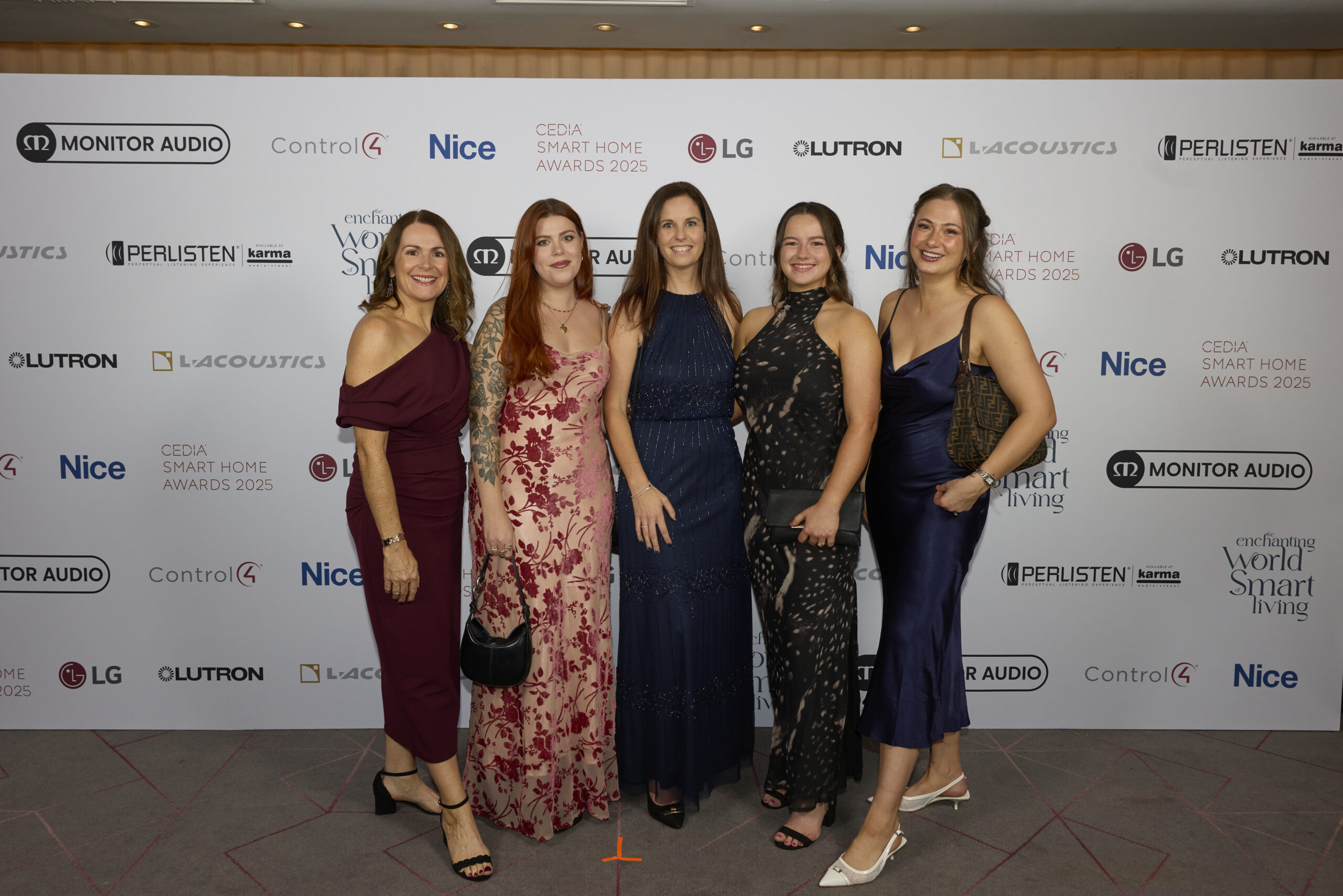 Jenny Parker, Becca Skinner, Shereen Russell, Molly Barnes and Elissa Medhurst at the CEDIA Awards 2025