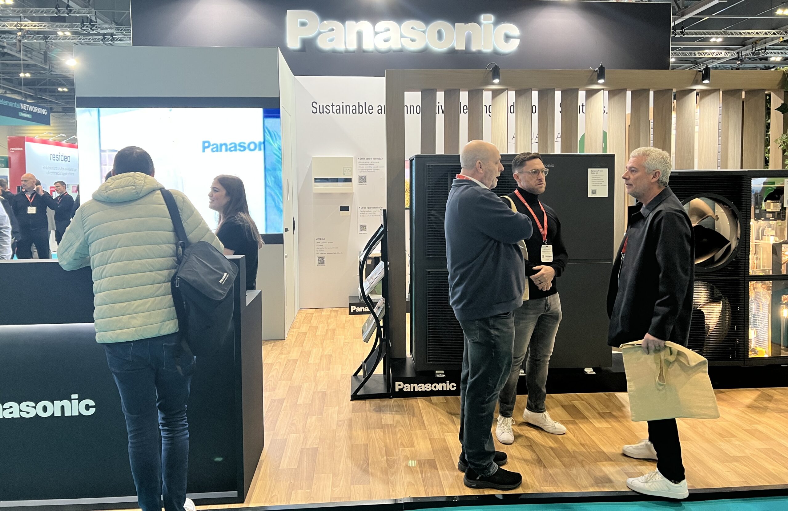 The Panasonic Stand at the Elemental 2025 trade show